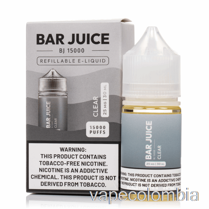 Vape Kit Completo Clear - Barra De Jugo - 30ml 25mg